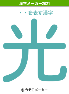ḫäの2021年の漢字メーカー結果