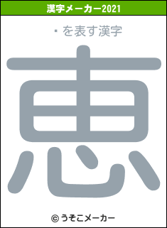 ῼの2021年の漢字メーカー結果