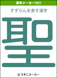 すずらんの2021年の漢字メーカー結果