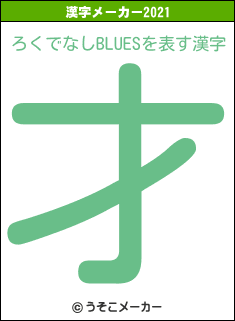 ろくでなしBLUESの2021年の漢字メーカー結果