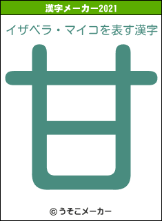 イザベラ・マイコの2021年の漢字メーカー結果
