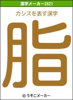 カシスの2021年の漢字メーカー結果
