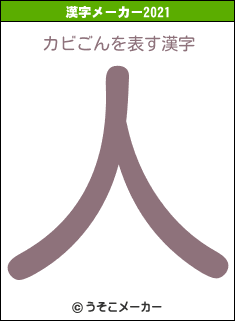 カビごんの2021年の漢字メーカー結果