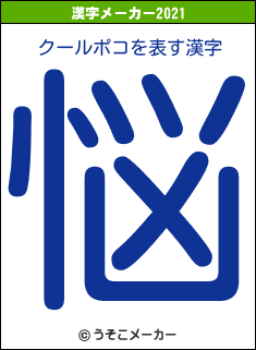 クールポコの2021年の漢字メーカー結果
