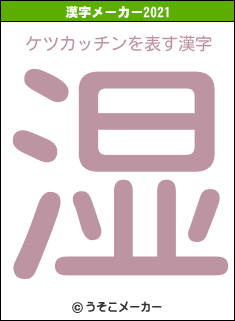 ケツカッチンの2021年の漢字メーカー結果