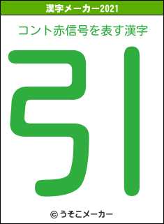 コント赤信号の2021年の漢字メーカー結果