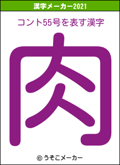 コント55号の2021年の漢字メーカー結果