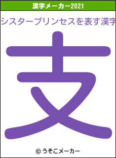 シスタープリンセスの2021年の漢字メーカー結果