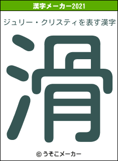 ジュリー・クリスティの2021年の漢字メーカー結果