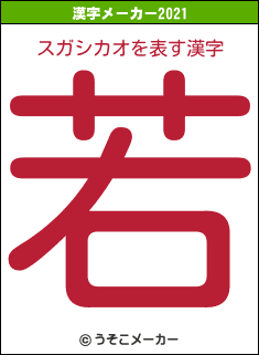 スガシカオの2021年の漢字メーカー結果