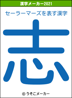 セーラーマーズの2021年の漢字メーカー結果