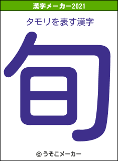 タモリの2021年の漢字メーカー結果