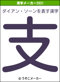 ダイアン・ソーンの2021年の漢字メーカー結果