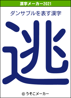ダンサブルの2021年の漢字メーカー結果