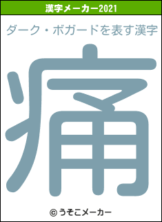ダーク・ボガードの2021年の漢字メーカー結果