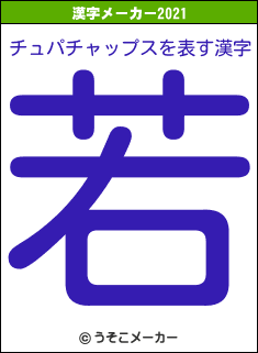 チュパチャップスの2021年の漢字メーカー結果