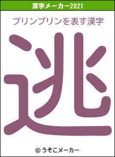プリンプリンの2021年の漢字メーカー結果