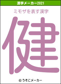 ミモザの2021年の漢字メーカー結果