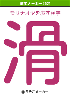 モリナオヤの2021年の漢字メーカー結果