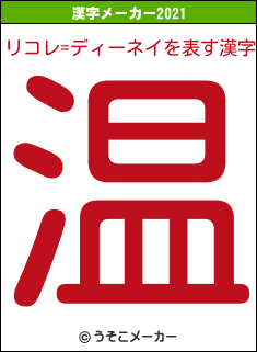 リコレ=ディーネイの2021年の漢字メーカー結果