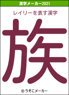 レイリーの2021年の漢字メーカー結果