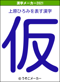 上原ひろみの2021年の漢字メーカー結果