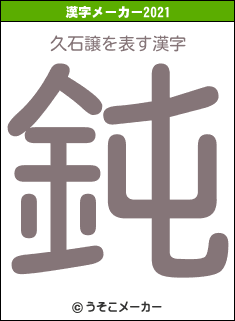 久石譲の2021年の漢字メーカー結果
