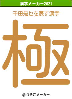 千田是也の2021年の漢字メーカー結果