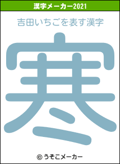 吉田いちごの2021年の漢字メーカー結果