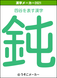 四谷の2021年の漢字メーカー結果