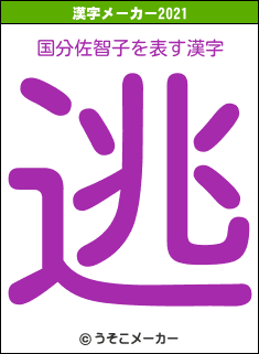 国分佐智子の2021年の漢字メーカー結果