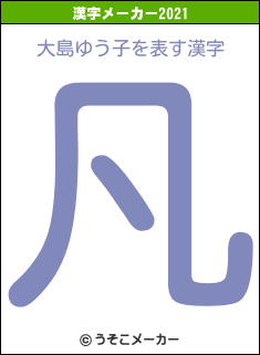 大島ゆう子の2021年の漢字メーカー結果