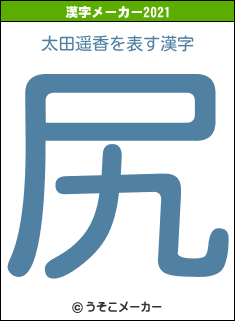 太田遥香の2021年の漢字メーカー結果