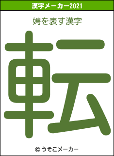 娉の2021年の漢字メーカー結果