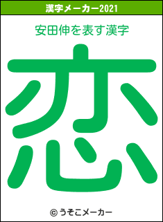 安田伸の2021年の漢字メーカー結果