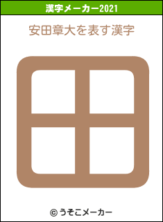 安田章大の2021年の漢字メーカー結果