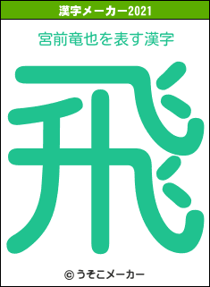 宮前竜也の2021年の漢字メーカー結果