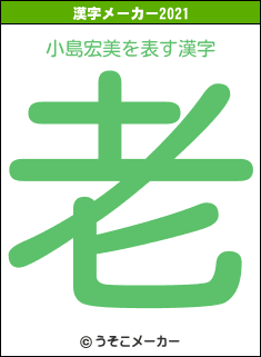 小島宏美の2021年の漢字メーカー結果