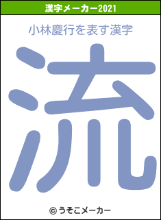 小林慶行の2021年の漢字メーカー結果