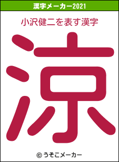 小沢健二の2021年の漢字メーカー結果
