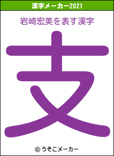 岩崎宏美の2021年の漢字メーカー結果