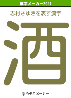 志村さゆきの2021年の漢字メーカー結果