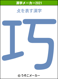 攴の2021年の漢字メーカー結果