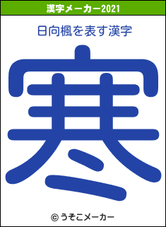 日向楓の2021年の漢字メーカー結果