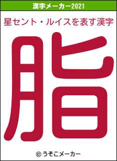 星セント・ルイスの2021年の漢字メーカー結果