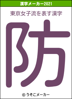 東京女子流の2021年の漢字メーカー結果