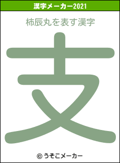 柿辰丸の2021年の漢字メーカー結果