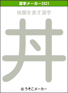 桃蘭の2021年の漢字メーカー結果