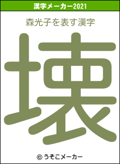 森光子の2021年の漢字メーカー結果
