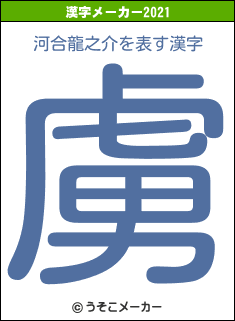 河合龍之介の2021年の漢字メーカー結果
